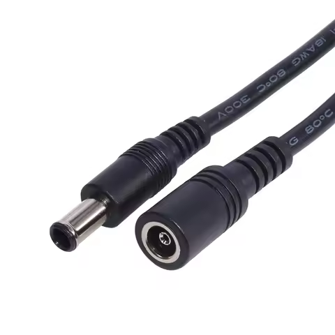18AWG DC Power Plug 6.5x4.4mm Male to 6.5x4.4mm Female Charging Cord for Laptop DC6044 Extend Line 3