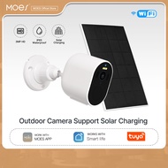 MOES Tuya WiFi 3MP HD Smart Surveillance Security Camera Solar Charging Waterproof Low Power Consump