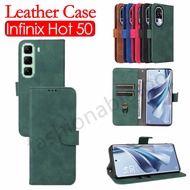Flip Leather Phone Case For infinix Hot 50 i 50i 50 60 pro plus 60i Hot50i Hot50pro+ Hot50proplus Ho