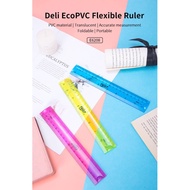 Deli elastic ruler 20 cm flexible ruler flexible plastic ruler - E6208