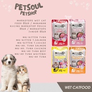 Markotops Wet Cat Food 85g Markotop Cat Food Pouch 85g Markotops Junior 85g/