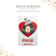Weng Kwong 1g Coca-Cola Love Pamp Suisse Gold Bar (999.9) (1P0347)