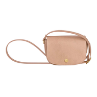 Longchamp Official Store Women Cross Body Shoulder Bag EPURE Series Leather Mini Saddle Bag Flip Sna