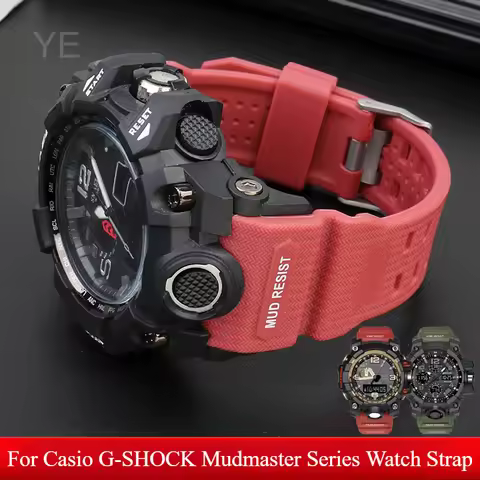 High End Lightweight Breathable Skin-friendly Silicone Watchband for Casio G-SHOCK Mudmaster GWG-100