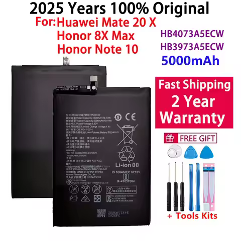 100% Original 5000mAh HB3973A5ECW Battery For Huawei Honor Note 10 RVL-AL09 RVL-AL10 Mate 20 X 20X M