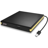 USB 3.0 External DVD Drive, Portable CD DVD Drive Player External CD Burner Reader Writer Disk Drive for Laptop Desktop