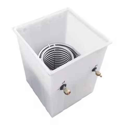 Hot Sale Pure Titanium Coil Heat Exchanger Evaporator Aquarium Chiller Cooling Water Tank For Sale