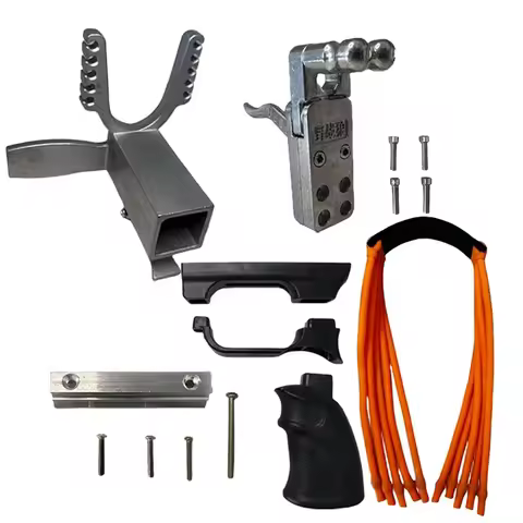 304 Stainless Steel Casting Mechanical Slingshot DIY Accessories Sliding Module Trigger Strong Rubbe