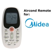 Midea Komeco Comfee MEC iport portable Aircond remote control with LED R06/BGCE R