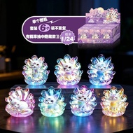 Blindbox fox Toy Nine-Tailed Fox Glowing Figurine Crystal Mini Night Light Nine Tail Fox Display/