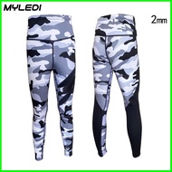 Ready Stock MYLEDI 2mm Diving Pants Men Women High Elastic Neoprene Two-Piece Warm Diving Swimming