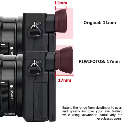 Soft Silicone Camera Viewfinder Eyepiece Extended Eyecup For Sony A6600 A6500 A6400 Eye Cup Protecto