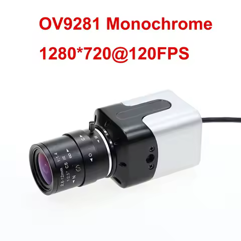 120FPS Global Shutter USB Camera 720P, OV9281,Monochrome,1MP Webcam 1280x720,With 5-50mm Varifocal C