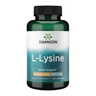 0.02 Swanson American Lysine 500mg Dietary Nutritional Supplement For Teenagers Adults Middle School