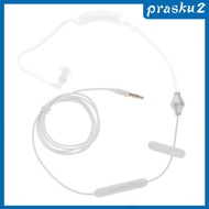 [PRASKU2] Single Earbud, Anti- FBI Earpiece Mono In-Ear Earphone, 3.5mm Monaural Hollow Tube Headpho