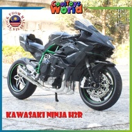 1/12 Alloy Kawasaki Ninja H2R Motorcycle Model Diecast Metal Ninja H2R Motorbike Collection Simulati