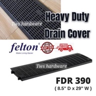 FELTON Heavy Duty Drain Cover Penutup Longkang 8.5”D X 29”W (FDR390) Outdoor Drain Cover Penutup Lon