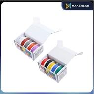 SILICONE COATED 18AWG 20AWG 22AWG 24AWG High Temp Copper Stranded Wire 5 Color Spool