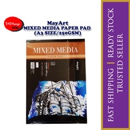 MayArt MIXED MEDIA PAPER PAD (A3 SIZE | 250gsm)
