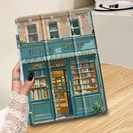 1 Pc Bookstore Pattern Tablet Case & Kindle E-Book Case Compatible With IPad 10th Generation, IPad 1
