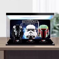 [Transparent Display Box] Suitable for Lego 75277 Star Wars Pobafitt Helmet Acrylic Display Box Tran