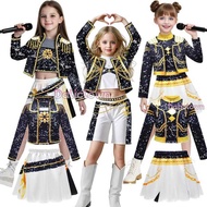 Movies and K-Pop Inspired 3D Printed Halloween Costume for Kids - Girls' Cosplay Attire
