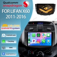 Android 15 Car Radio For Lifan X60 2011 2012-2016 360 Camera Systems IPS Wireless Navigation RDS WIF