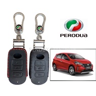 Perodua Myvi Facelift (2021-2025) Leather Car Key Cover Remote key Cover