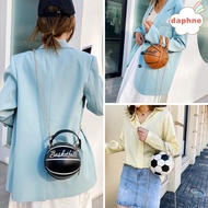 DAPHNE Individual Basketball Football Shaped Purse Women Crossbody Handbags Round Shoulder Bags Fashion Leather Casual Girls Small Totes ELEGANT