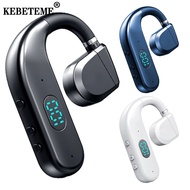 with Free Gift  Bluetooth 5.3 Wireless Headphone Ear Clip HiFi Stereo Headset Digital Display Sports