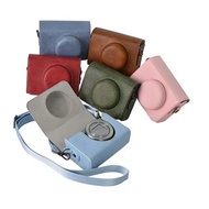 PU Leather Camera Case Bag for Canon SX740 HS SX730 G7X Mark II III G7X2 G7X3 Panasonic LX15 LX10 So