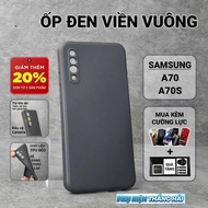 Samsung A70, A70s PKTH Case Plain black Case | SS galaxy flexible phone case protects the Samsung ph