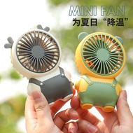 DIANDI Cute Mini Fan Desk Fan USB Recharging Kids Fan Quiet Large Wind