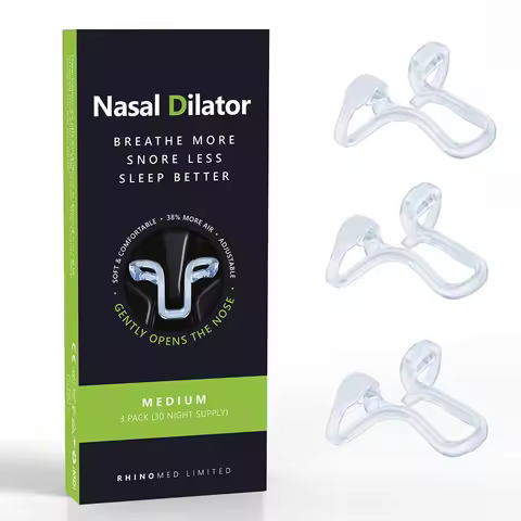 Mute Nasal Dilator Snoring Solution Snore Less & Sleep Better | Nasal Strip Alternative | Comfortabl