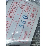1000 pcs 560 ohm resistor 1/4 watt