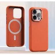 For iPhone 15 14 13 12 Promax 15Plus Casing Luxury Ultra Thin Built-In Magnetic Wireless Charging Bu