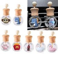 Cartoon Car Aromatherapy Bottle Car Air Outlet Perfume Bottle Wooden Essential Oil Empty Bottle Car 