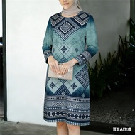 New 3D Muslim Long Dress: Exquisite Ethnic Patterns, Retro Floral Patchwork Designs, Suitable For Da
