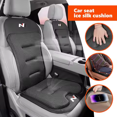 Car Rear Front Seat Anti-slip Pad Protect Mat Ice Silk Cushion For Hyundai N Line Tuscon NX4 I20 I30