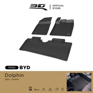 3D Mats พรมปูพื้นรถยนต์ BYD DOLPHIN 2023-2025 พรมกันลื่น พรมกันนํ้า พรมรถยนต์