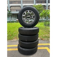 Dunlop AT20 Grandtrek Tyres 195/80R15 With Original Stock Rims Take Off - USED VERY Good Condition (Set of 5 )