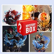 Surprise Unboxing Blind Box Demon Slayer Zenitsu Akaza Himejima Gyoumei Kibutsuji Muzan Figure Home 