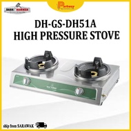 [EAST MSIA] DARK HAMMER DOUBLE BURNER STOVE DH51A HIGH PRESSURE STOVE DAPUR GAS KOMERSIAL COMMERCIAL