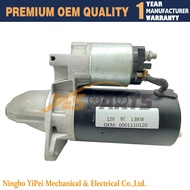 New Starter 0001110120 0001109040 0001110090 12V 9T 1.8KW for Land Rover