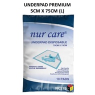 UNDERPAD PREMIUM (75CM X 75CM) (SIZE L - BEST SELLER)