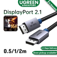 UGREEN 80Gbps DisplayPort Cable 2.1 16K60Hz 8K240Hz 4K480Hz Display Port Cable 1.6FT DP Cord HDR, HD