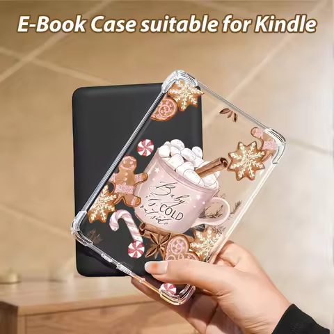 Transparent TPU soft case，designed specifically for Kindle/Kobo e-readers，compatible with Kindle 10/