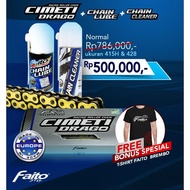 Promo Spesial Rantai CIMETI DRAGO 428 x 130L O-Ring Chain Cleaner