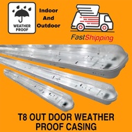 T8 2FT/4FT/2 x 4FT Anti Corrosive Fitting Weatherproof/Waterproof LED Casing For T8 & LED TUBE USE