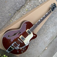 กีตาร์มืออาชีพกีต้าร์ไฟฟ้ากลวงของ Gretsch 6120 Eddie Cochran กำหนดเอง